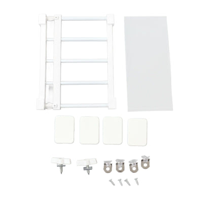 Tension Rod Shelf 14.2 Inch Width Nail Free Expandable Storage Rack for Cabinet Wardrobe 30 to 40cm /11.8 to 15.7in