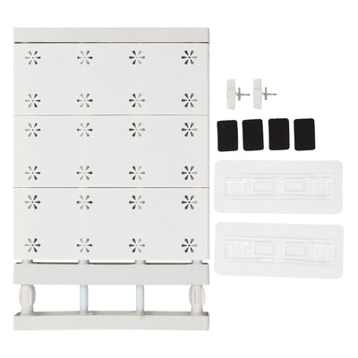 Wardrobe Partition Board Storage Extendable Rod Space Saving Layered Partition Board for Cabinet 15-23.6in