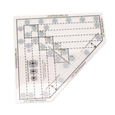 Mini Quilt Ruler Transparent Acrylic Precise Scale DIY Trim Tool Quilting Ruler for 6 8 10 Inch Finished Blocks