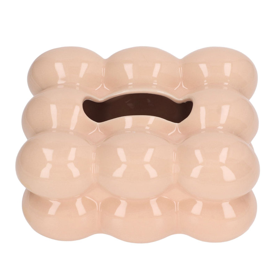 Electroplated Ceramic Tissue Box Case Holder Decorative Elegant Facial Tissue Napkin Dispenser Box Coffee Color