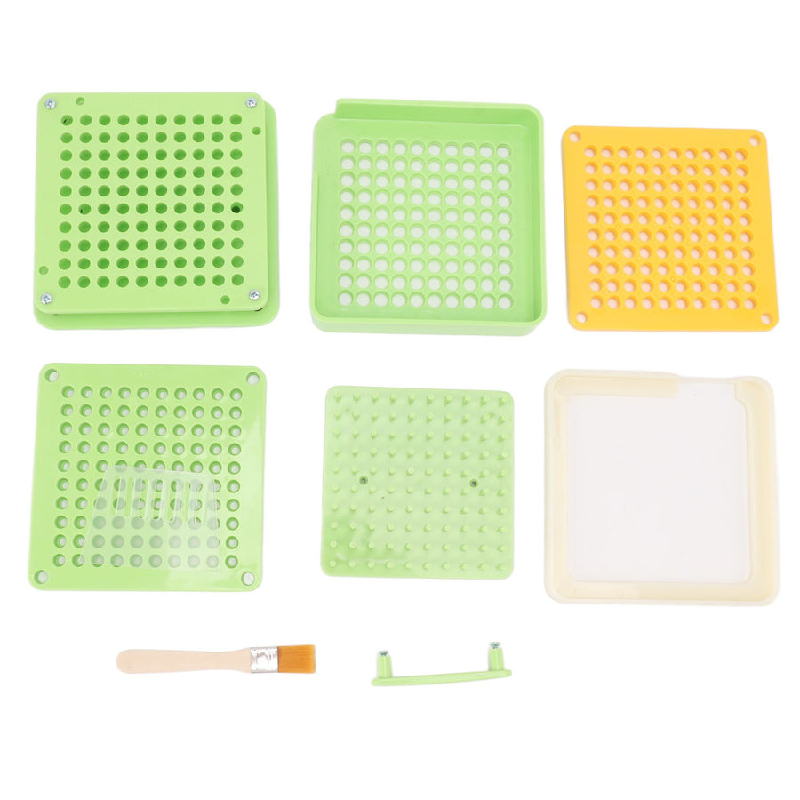 Medicine Capsule Filling Tray 100 Hole Capsule Filling Machine Capsule Filling Tool Manual Capsule Filler Light Green