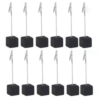 Note Holder Photo Clip Stand Memo Display Clamp Stable Cube Base for Home Weddings Offices Parties