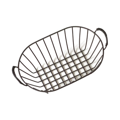 Wire Baskets Iron Handhold Storage Bins for Kitchen Cabinets Pantry Bathroom Laundry Room Refridge Black