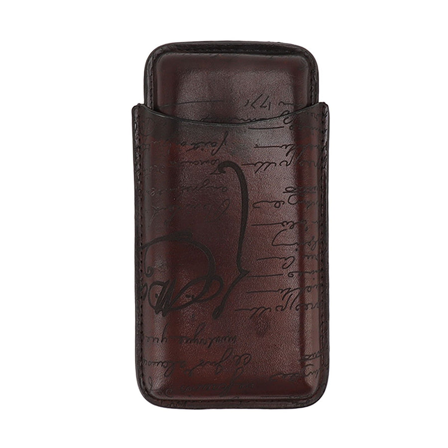 Leather Cigar Holder Travel Portable Soft Touch Elegant Breathable Cigar Case for Gift Giving