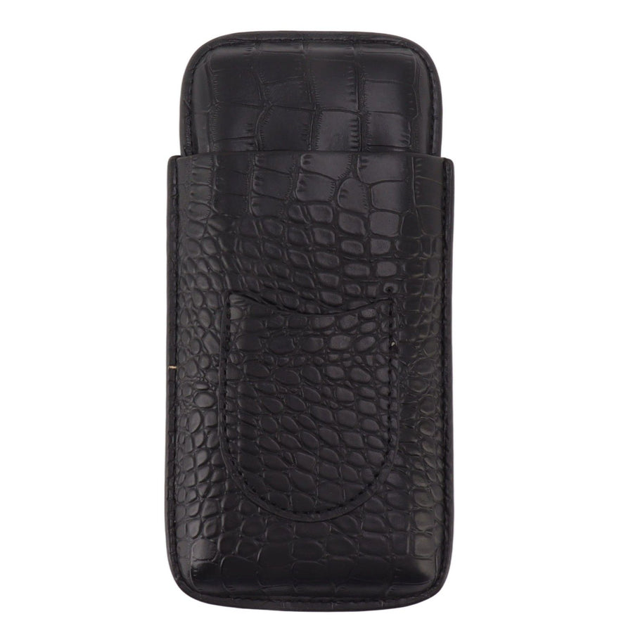 Portable Cigar Case 3 Holder Leather Humidor Box Cigar Moisturizing Protection Storage Bag