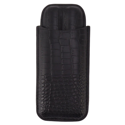 Portable Cigar Bag 2 Holder Leather Humidor Box Storage Case for Protection and Moisturizing