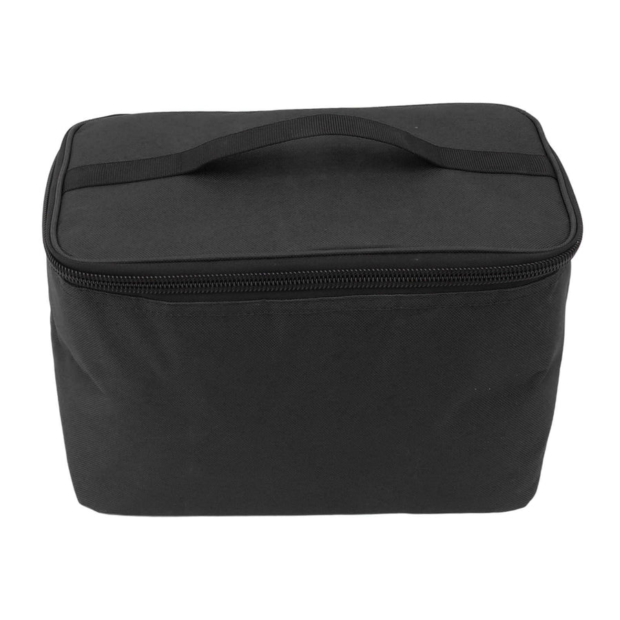 Insulated Grocery Bag Reusable Portable Shopping Collapsible Cooler Food Transport Carrier Oxford Cloth 10L Black