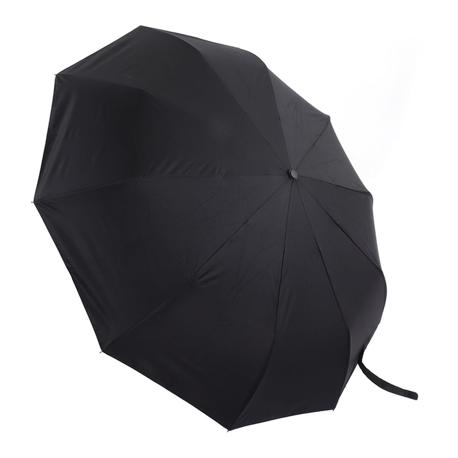 Automatic Umbrella 10 Ribs Windproof Sun Protection Dual Use Travel Umbrella with LED Torch for Outdoor Travel Business