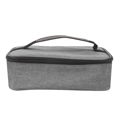 Lunch Bag 3.2L Large Capacity Leakproof Oxford Fabric Portable Handle Insulated Lunch Bag for Office School Outing Grey