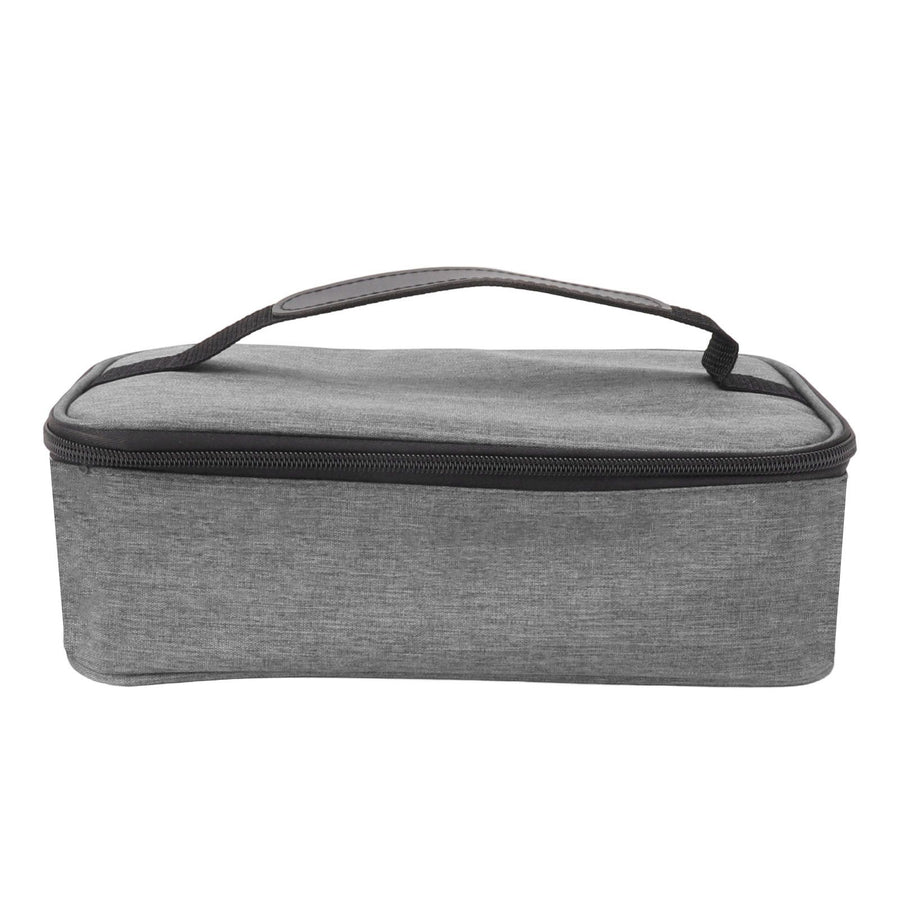 Lunch Bag 3.2L Large Capacity Leakproof Oxford Fabric Portable Handle Insulated Lunch Bag for Office School Outing Grey