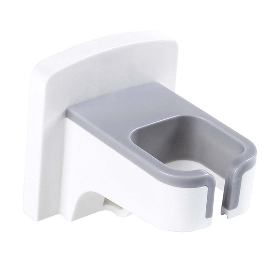 Wall Mounted Hair Dryer Holder Punch Free Self Adhesive Blow Dryer Holder for Bathroom Washroom White