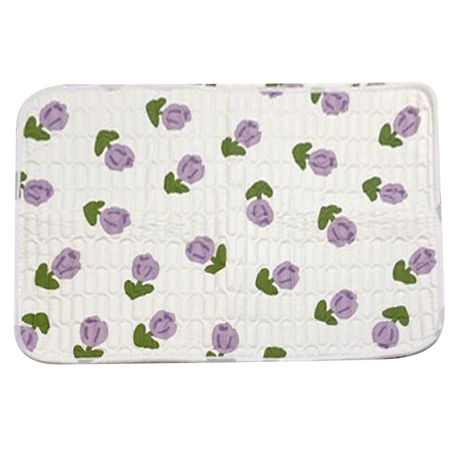 Urine Mattress 2 Sided Protector Pad Cover Leak Proof Non Slip Washable Waterproof Purified Cotton Tulip M