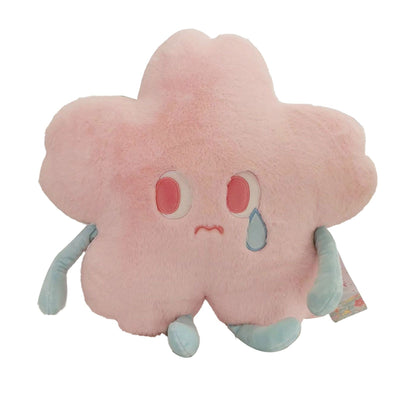 Flower Shape Plush Toy Crying Lively Stylish Stuffed Flower Toy for Living Room Balcony Office Pink 40 X 40cm