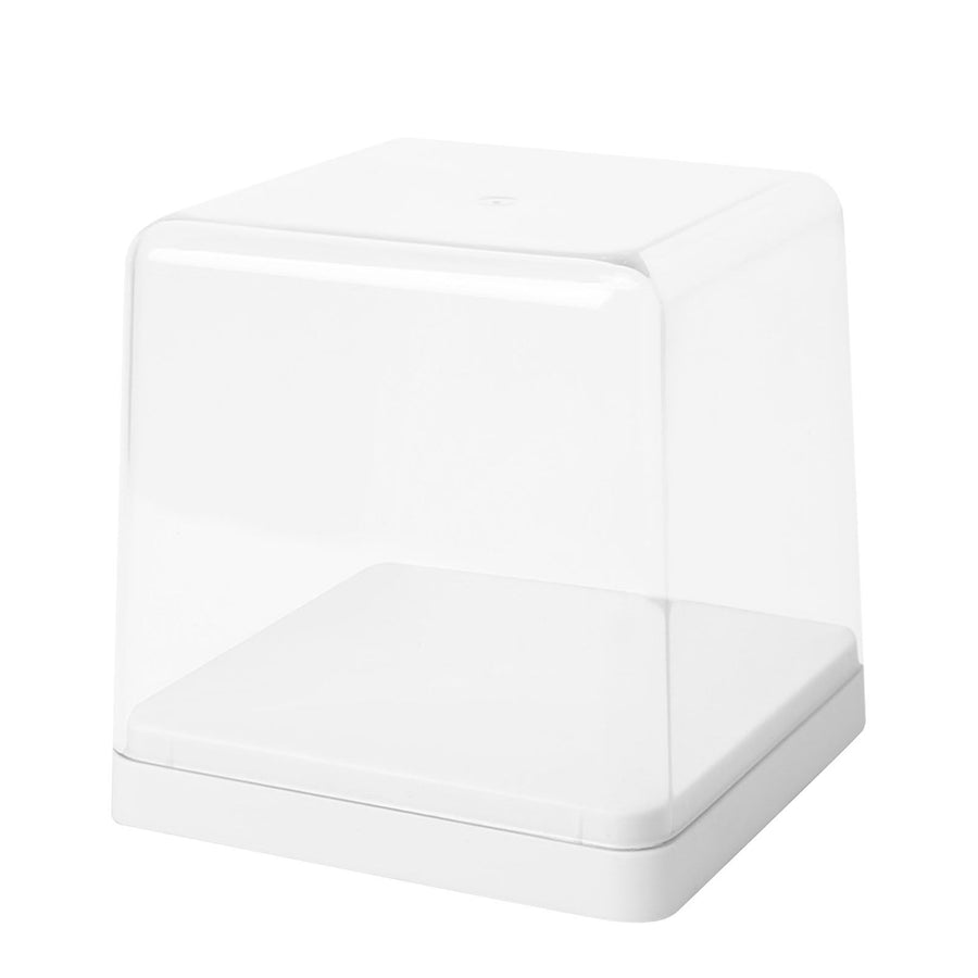 Figures Display Storage Case Transparent Cover Dustproof Stackable Figure Collection Box White