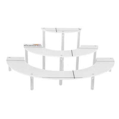 Acrylic Display Stand Transparent 3 Tiered Product Food Dessert Stand Round Display Riser Detachable Display Shelf for Home Restaurant Office Store