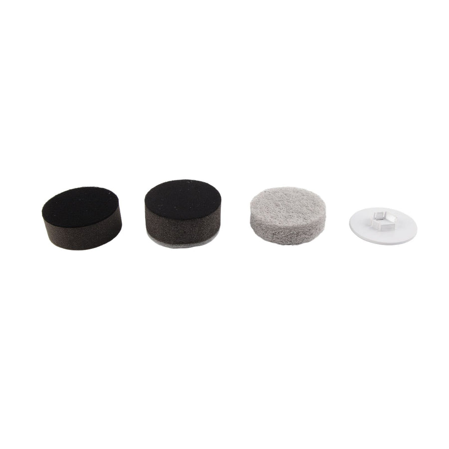 3PCS Electric Spin Scrubber Head Cordless Cleaning Scrubber Brush Head for Replacement Coarse Fiber , Sponge, Cleaning Cloth, Base