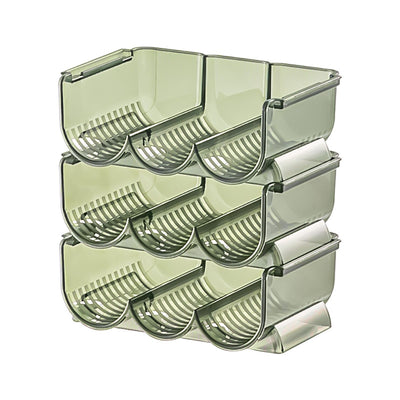 3pcs Lipstick Holder Transparent Storage Overlay Clear Lipstick Display Holder for Lip Gloss Transparent Green
