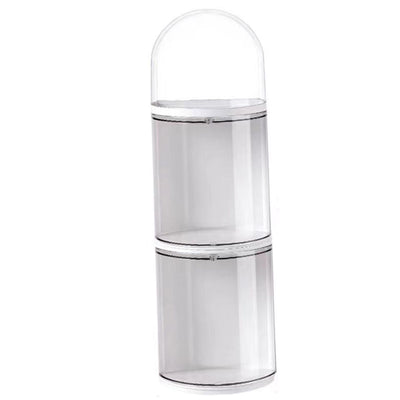 Figure Storage Box Transparent Wall Mounted Doll Figure Display Box Exhibition Box 3 Layer 11x35.5cm