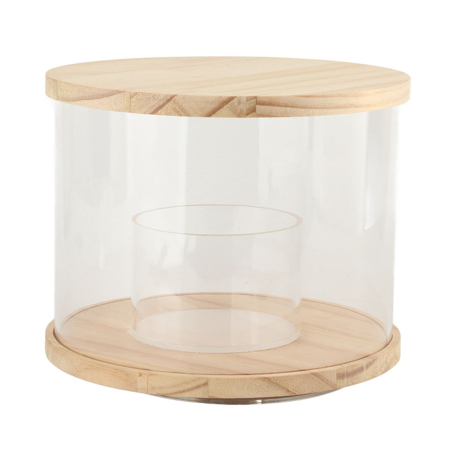 Action Figure Display Case Rotating Base Dustproof Waterproof Acrylic Action Figure Cabinet for Bedroom Office