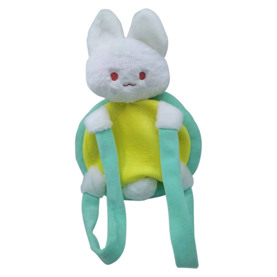 Rabbit Turtle Plush Backpack PP Cotton Short Plush Cartoon Perfect Detail Animal Cartoon Backpack for Girls