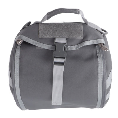 Outdoor Helmet Bag Nylon Waterproof Motorcycle Bike Bicycle Helmet Bag for Camping Hiking Gray