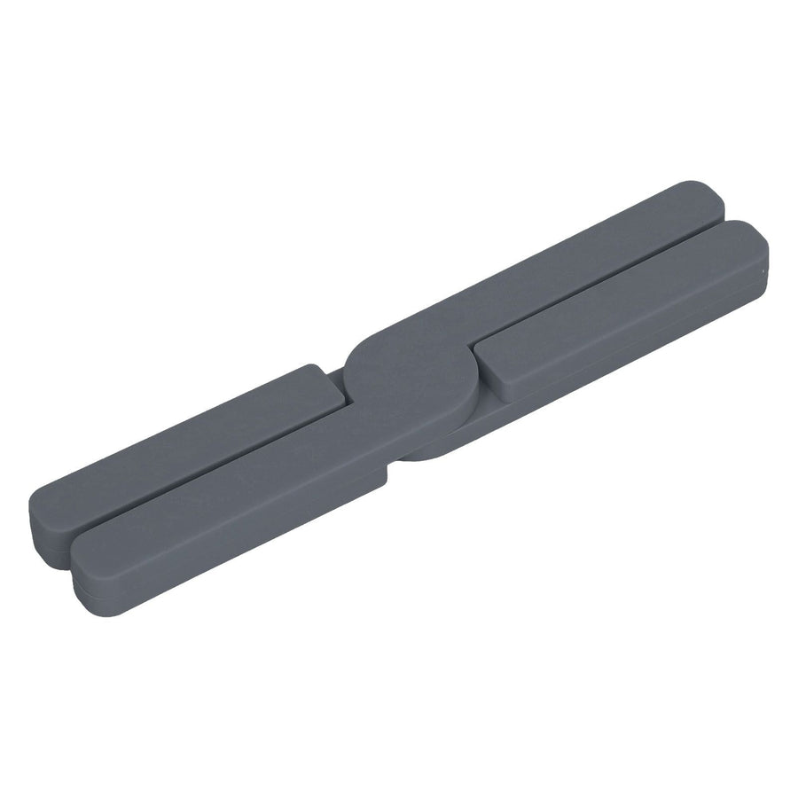 Silicone Trivet Thickened Foldable Heat Resistant Anti Slip Space Saving Collapsible Trivet for Home Kitchen Cooking Dark Gray