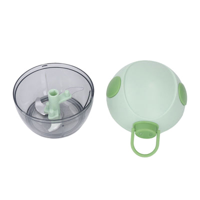 Manual Garlic Chopper Multifunctional Mini Hand Pull String Garlic Mincer Food Processor for Home Green