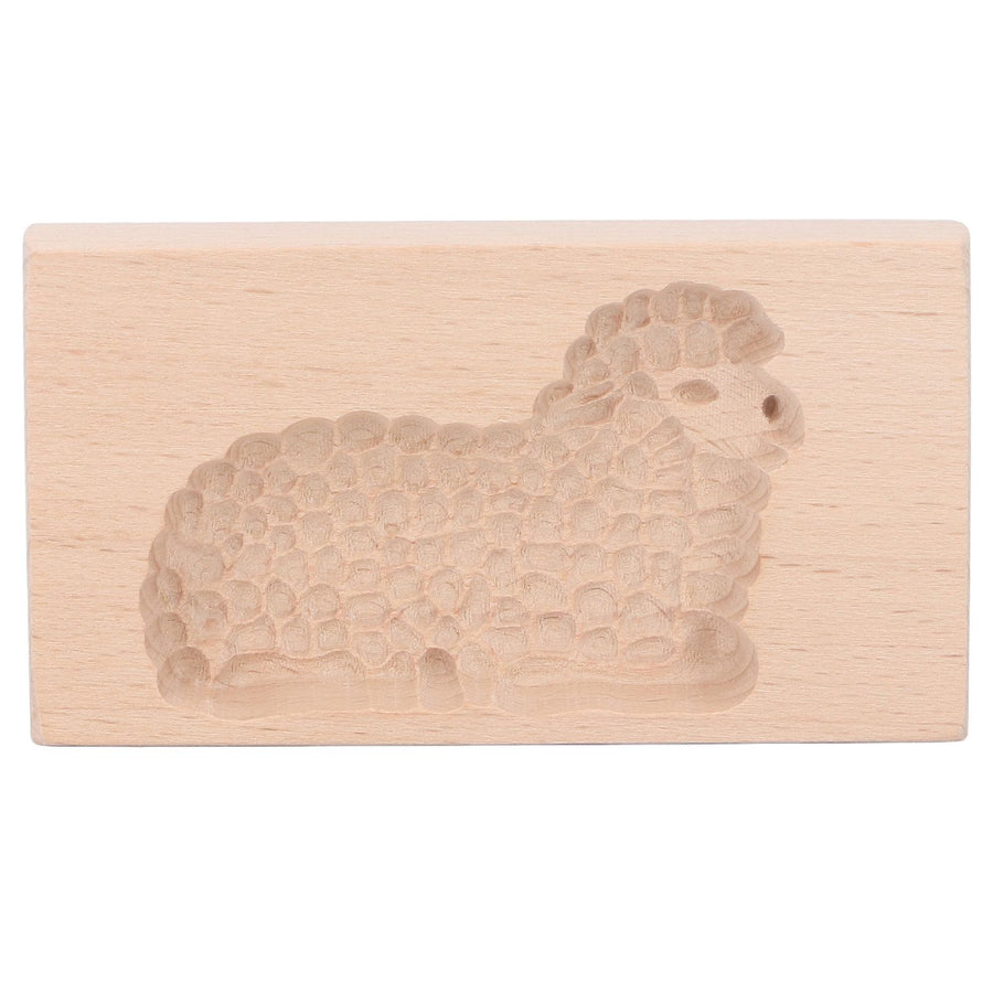 Animal Cookie Mold Lovely Vivid Wooden Biscuit Press Stamp Easy Demoulding Smoothly Cookie Mold Lamb