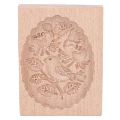 Animal Cookie Mold Lovely Vivid Wooden Biscuit Press Stamp Easy Demoulding Smoothly Cookie Mold Titmouse