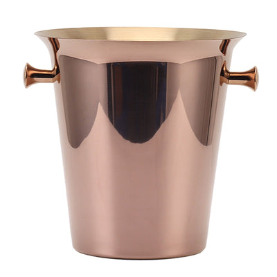 Ice Bucket with Handles Stainless Steel Beer Wine Beverage Cooling Tub for Home Bar 5L Capacity