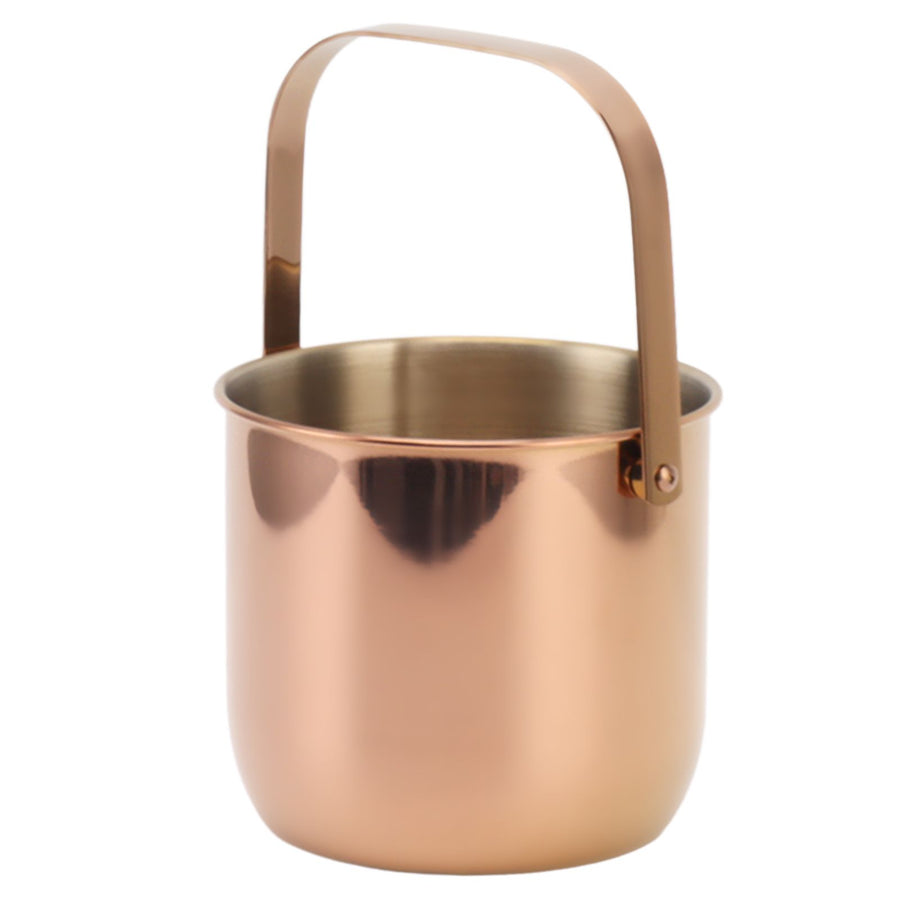 KTV Bar Commercial Thickened Ice Bucket Stainless Steel Double Insulation Ice Bucket Wine Champagne Beer Ice Bucket Rose Gold