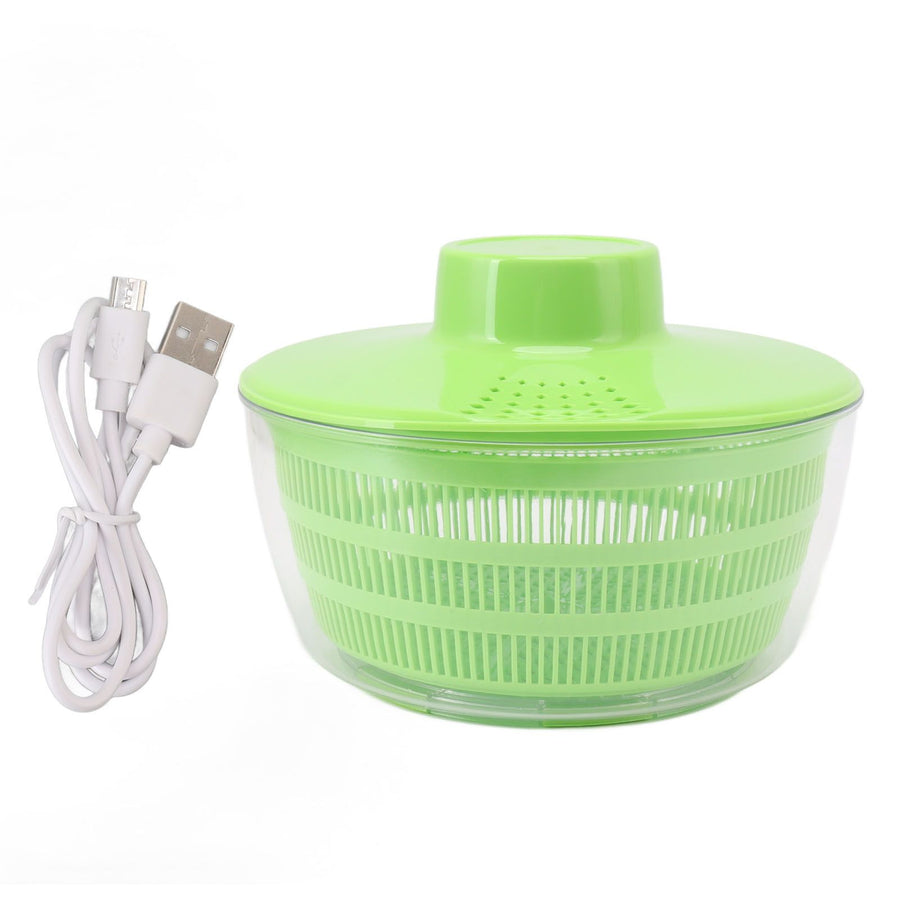 Electric Drainer Double Layer Multifunctional Automatic Food Spinner Household Kitchenware for Vegetable Washing Fruit Salad