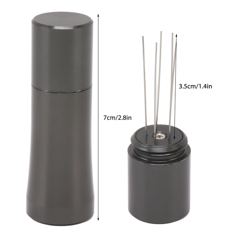 Coffee Stirring Tamper 304 Stainless Steel Needle Type Coffee Distribution Tool for Home Dark Gray