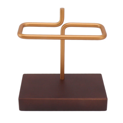 Coffee Filter Holder Wooden Hand Drip Coffee Filter Paper Stand for Home Cafe Bars Walnut Wood