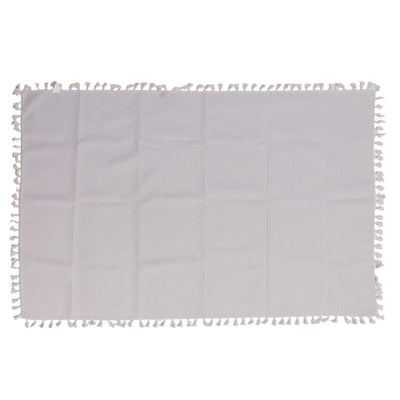 Cotton Linen Tablecloths Waterproof Oilproof Washable Wrinkle Free Tassels Rectangle Dining Table Cloth for Dining Room