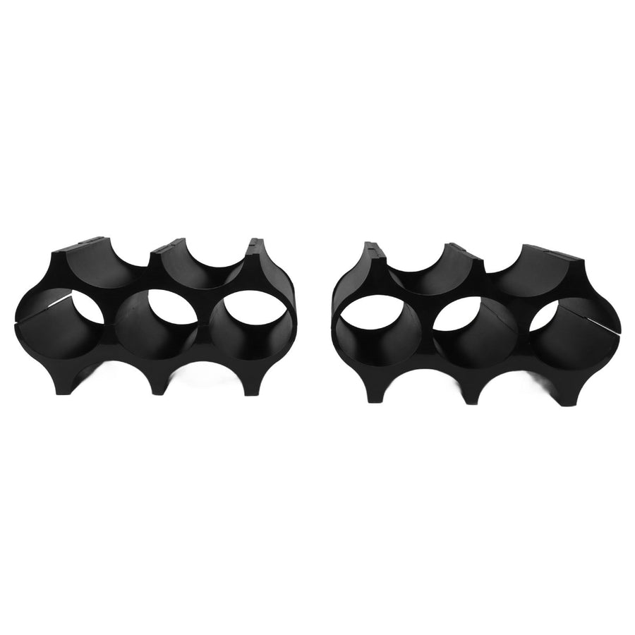 4Pcs Black Red Wine Bottle Rack Holder Simple Looking Decorative Wine Bottle Rack Organizer for Pantry Cabinet