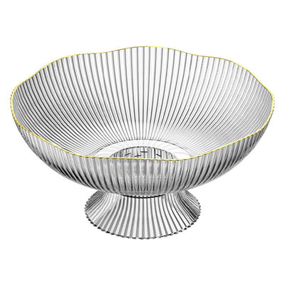 Plastic Footed Fruit Plate with Draining Hole Detachable Base Household Living Room Coffee Table Fruit Candy Snack Display Plate Transparent