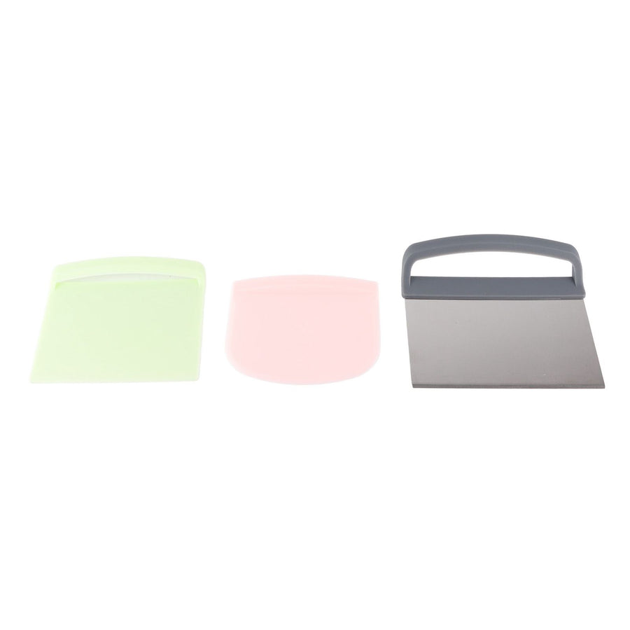 3pcs Dough Scraper Multipurpose Food Grade Safe Dough Cutter for Dough Cake Bread