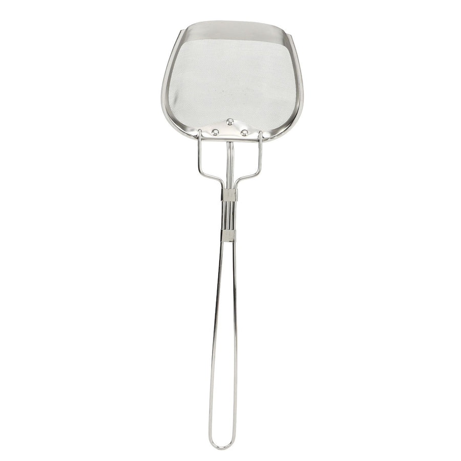 Fine Mesh Strainer 0.02in 304 Stainless Steel Firm Stable Handle Smoothing Skimmer Spoon for Kitchen Cooking