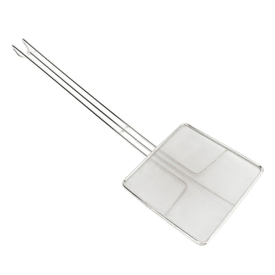 Stainless Steel Square Strainer Skimmer Ladle for Cooking Frying Kitchen Gadgets Mesh Strainer Pasta Strainer Spoon Fine Mesh
