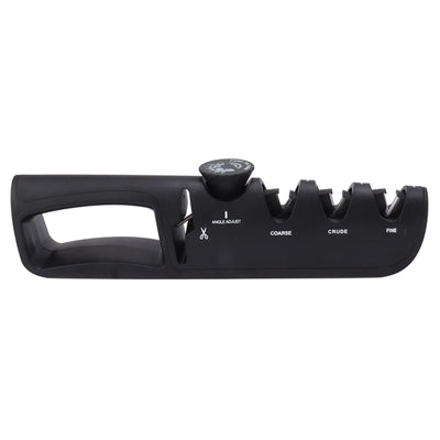 Adjustable Knife Sharpener 4 in 1 Black Sharp Adjustable Kitchen Knife Sharpener for Home Restaurant