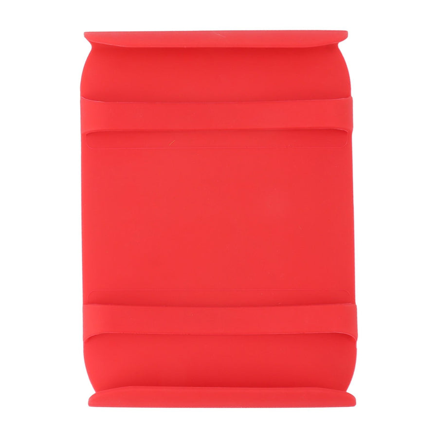 Kitchen Silicone Mat Heat Resistant Silicone Mat with Handle Anti Scalding Anti Slip Kitchen Tool Glove Substitution Red
