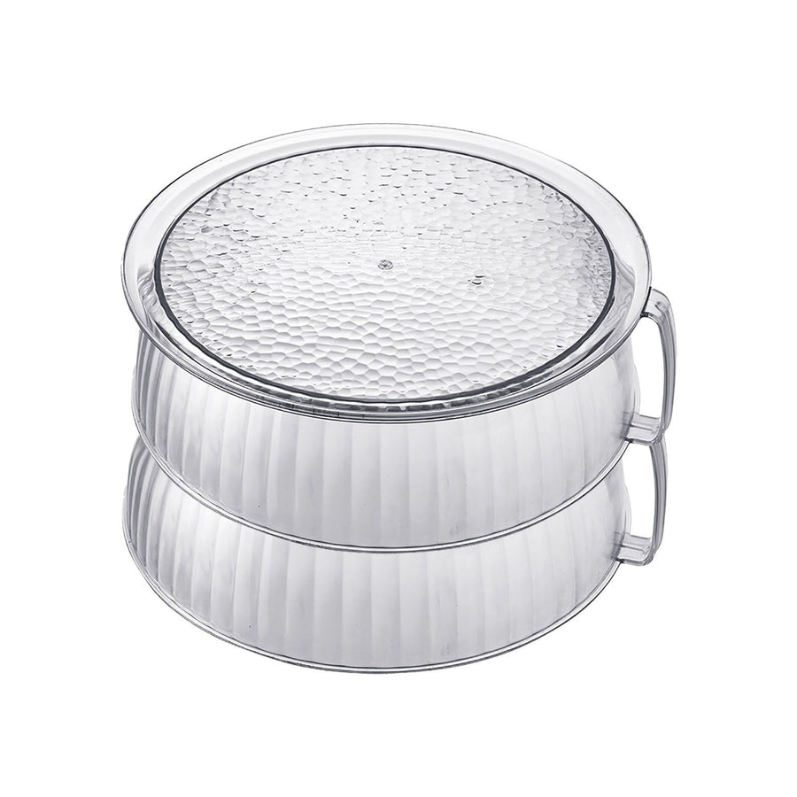 Multilayer Food Cover Multifunctional Transparent Food Cover Fresh Keeping Insulated Dish Cover for Kitchen Dining Table 2 Layers