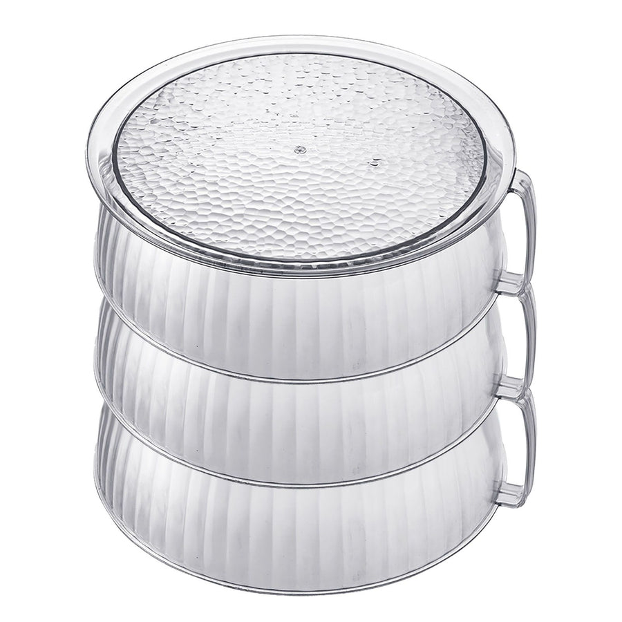 Multilayer Food Cover Multifunctional Transparent Food Cover Fresh Keeping Insulated Dish Cover for Kitchen Dining Table 3 Layers