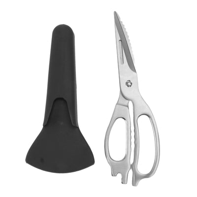 Stainless Steel Kitchen Scissors with Magnetic Scissors Sleeves Detachable Sharpness Heavy Duty Scissors for Barbecue