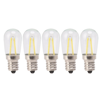 5Pcs Refrigerator Lamp Bulb Low Heat Low Power Consumption E12 LED Fridge Light Bulb 120V White Light