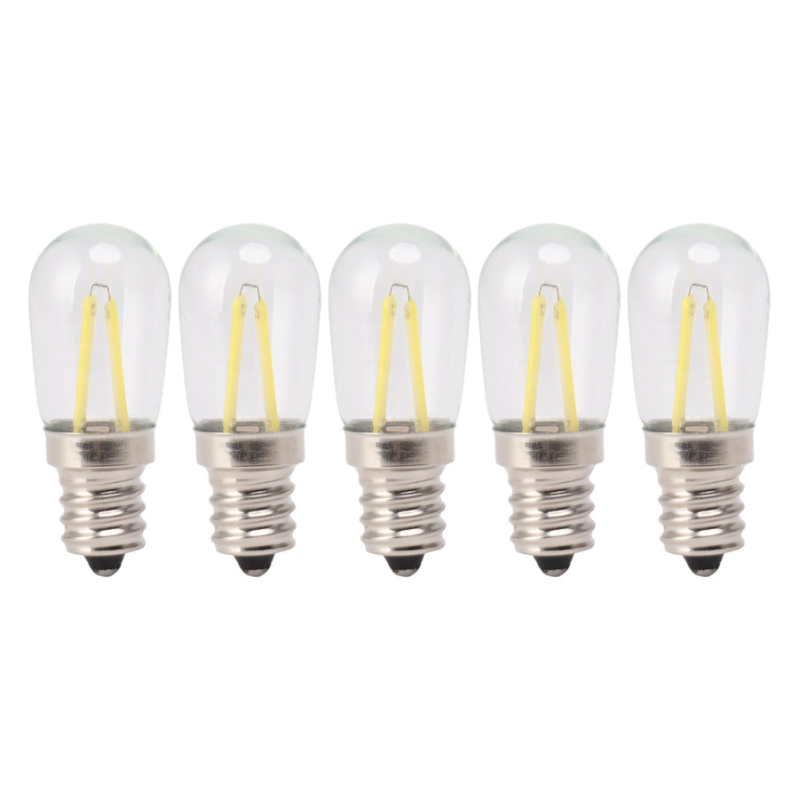 5Pcs Refrigerator Lamp Bulb Low Heat Low Power Consumption E12 LED Fridge Light Bulb 120V White Light