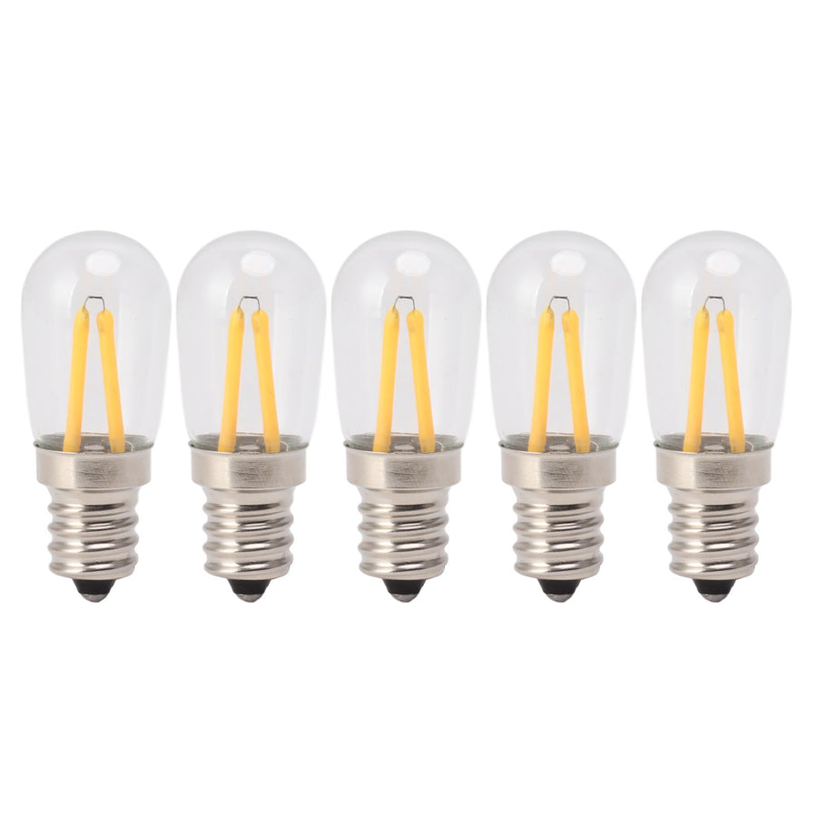 5Pcs Refrigerator Lamp Bulb Low Heat Low Power Consumption E12 LED Fridge Light Bulb 120V Warm Light
