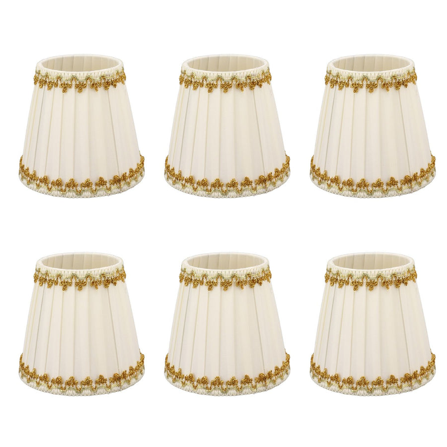 6Pcs Lampshade Candle Lamp Shade Modern Simple Style Home Decoration for Small E14 Bulb