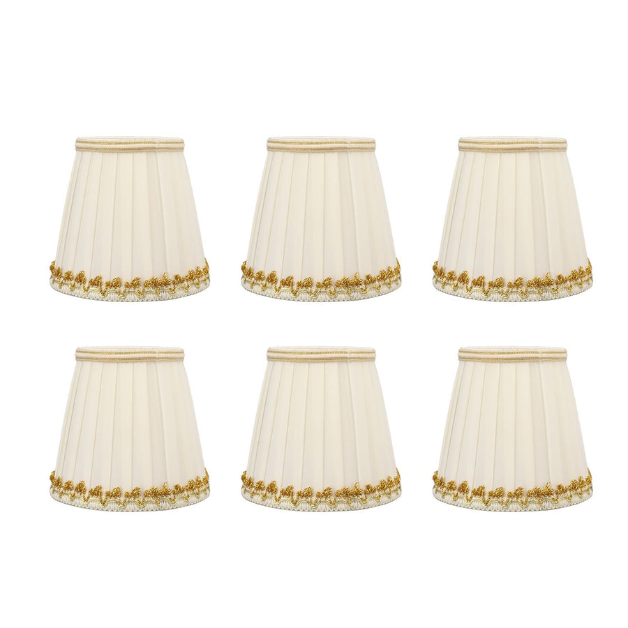 6Pcs Small Lamp Shades Safe Soft Easy Installation Modern Light Weight Table Lampshade for E14 Bulb Bedroom Hotel